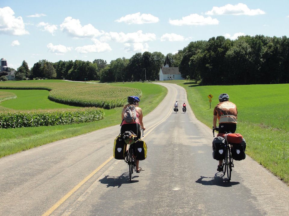 Biking on Cty Rd A